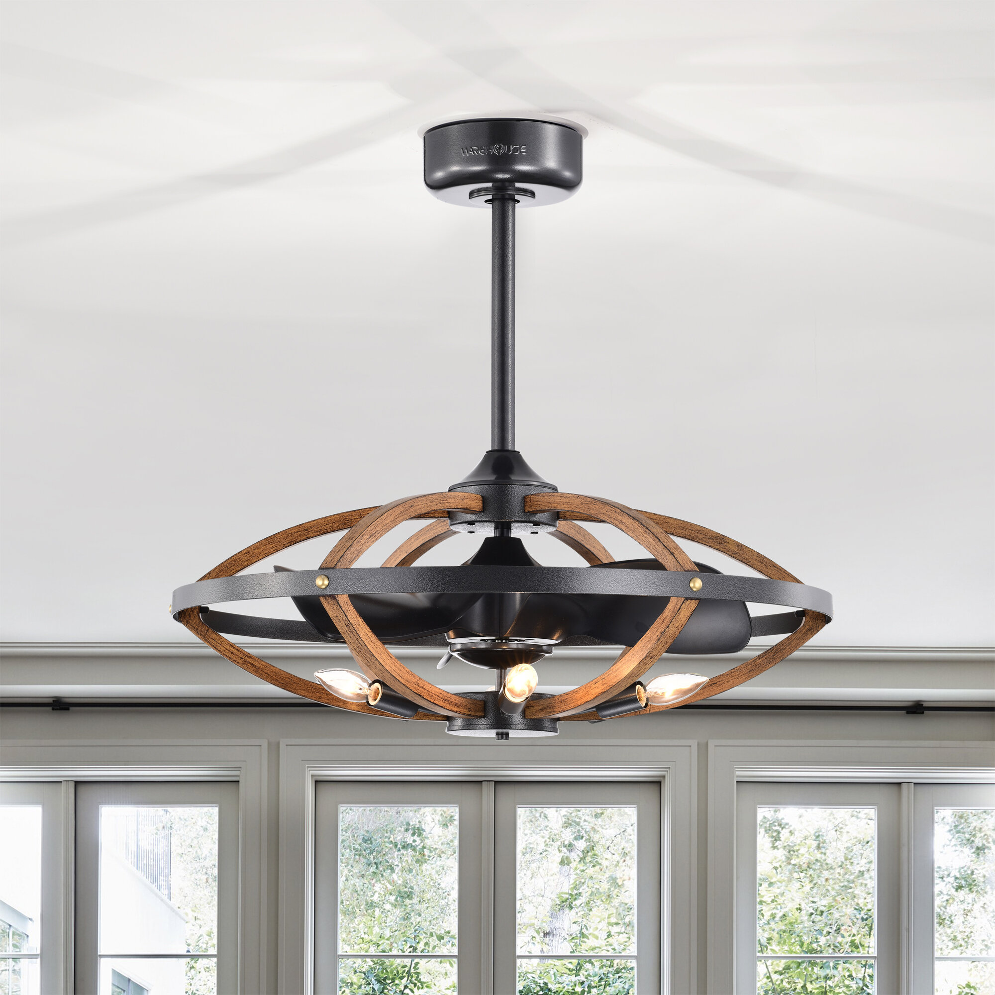 17 Stories Issel 20'' Ceiling Fan with Light Kit | Wayfair