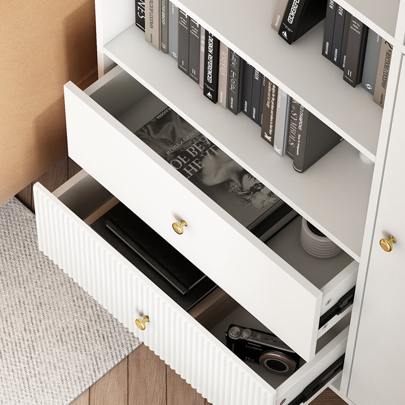 Bibliothèque moderne de style minimaliste de luxe moderne