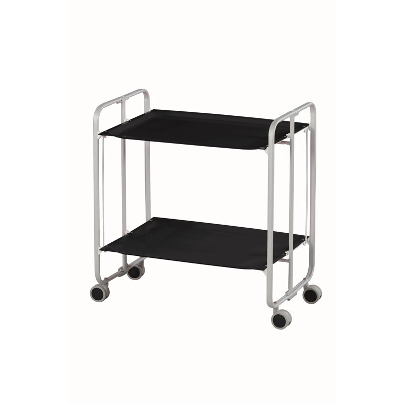Mald Serving Cart, Black, Grey