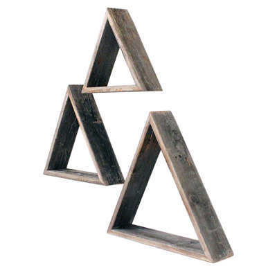 Nels 3 Piece Triangle Floating Shelf