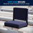 Grandstand Comfort Seats by Flash - Lightweight Stadium Chair with Handle & Ultra-Padded Seat-24583966