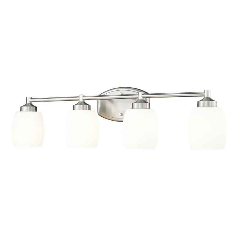 Fenella 4 Light Vanity, Brushed Nickel