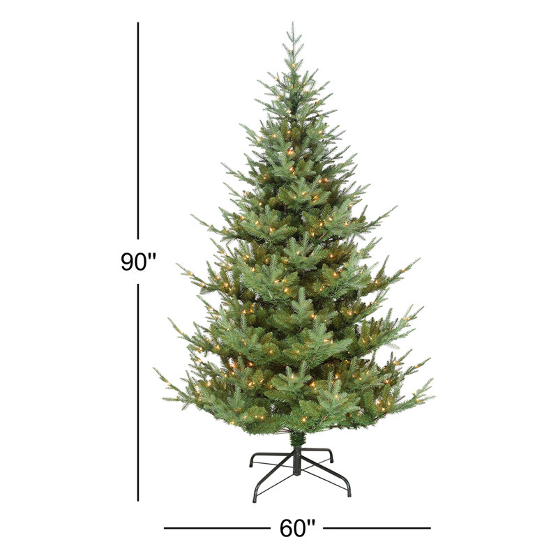 7.5' Lighted Spruce Christmas Tree