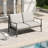Mariene 52'' Wide L-Shaped Aluminum Patio Sofa with Cushions-101181411-101181412