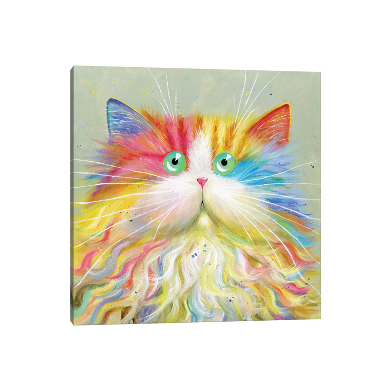 Moustachou 1 Piece Wrapped Canvas Painting, 30.48cm H x 30.48cm W x 1.91cm D