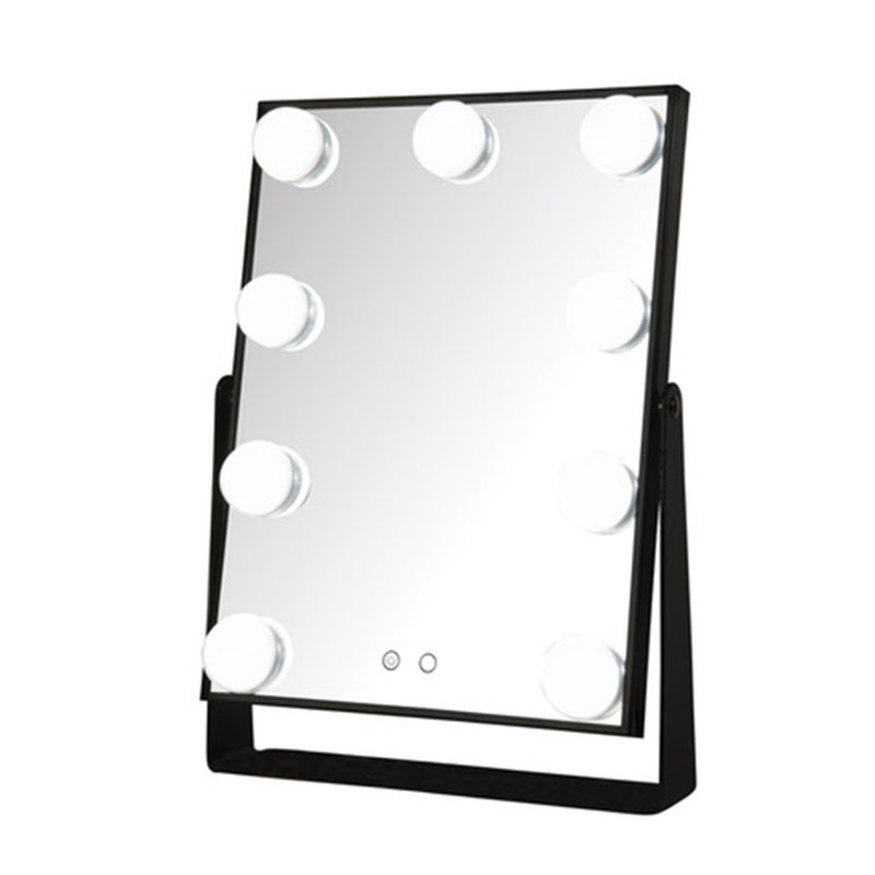 Jerdon 11.75" x 15.75" Lighted Tabletop Makeup Mirror, Plug In