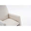 Chaise berçante en coton et lin avec repose-pieds réglable-315701417