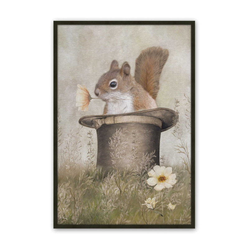 «Top Hat and Tail» par Robin-Lee Vieira, reproduction d'art, 20 W x 30 H, Black, Framed Print