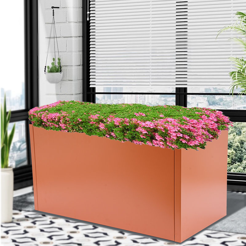 Boîte à fleurs en métal 31,5 x 16 po Sieme