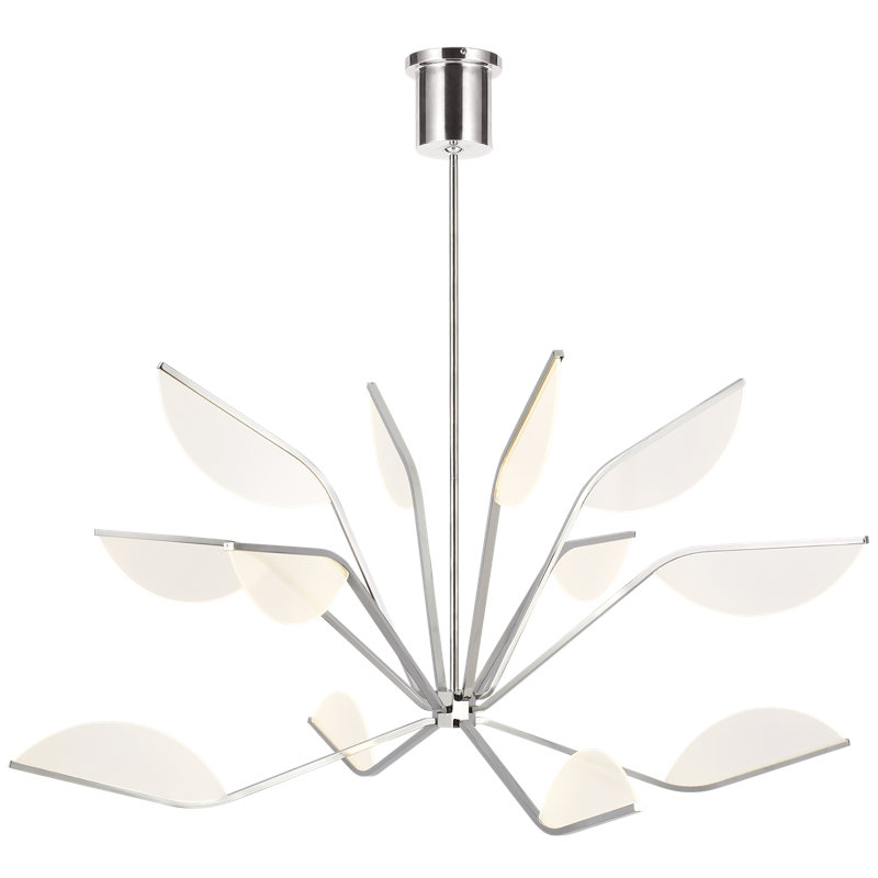 Belterra 38 Chandelier, 24" H x 48" W x 48" D, Polished Nickel