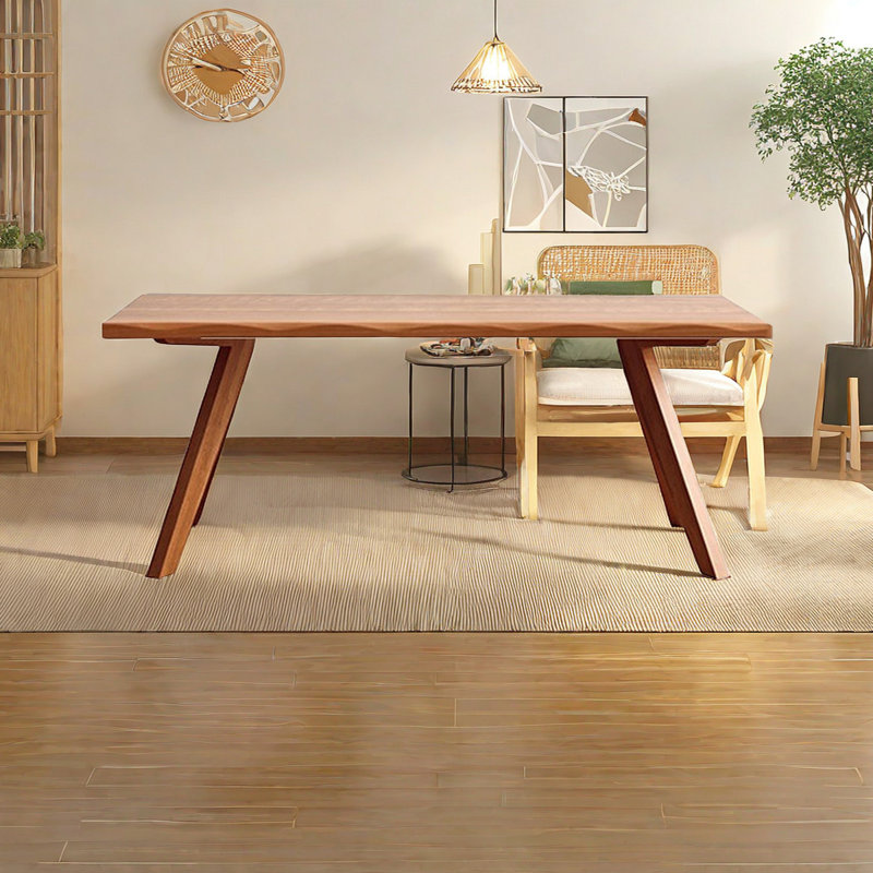 Cherry Solid Wood Dining Table, 35.43" W x 70.87" L