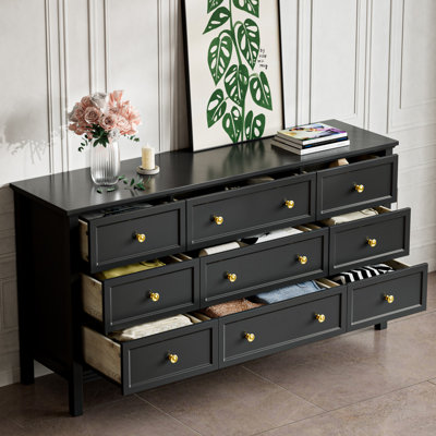Commode 9 tiroirs Winston Porter