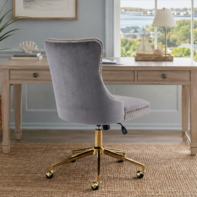 Chaise de bureau Curtrina, Gris