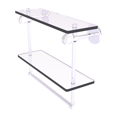 Tablette murale en verre double meuble-lavabo Margolis