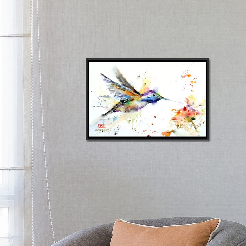 «Colorful Journey» par Dean Crouser - Estampe numérique sur toile tendue avec châssis, H 18 po x l 26 po x P 1,5 po, Blanc
