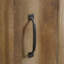 Armoire de rangement étroite en bois d'ingénierie rustique, brun