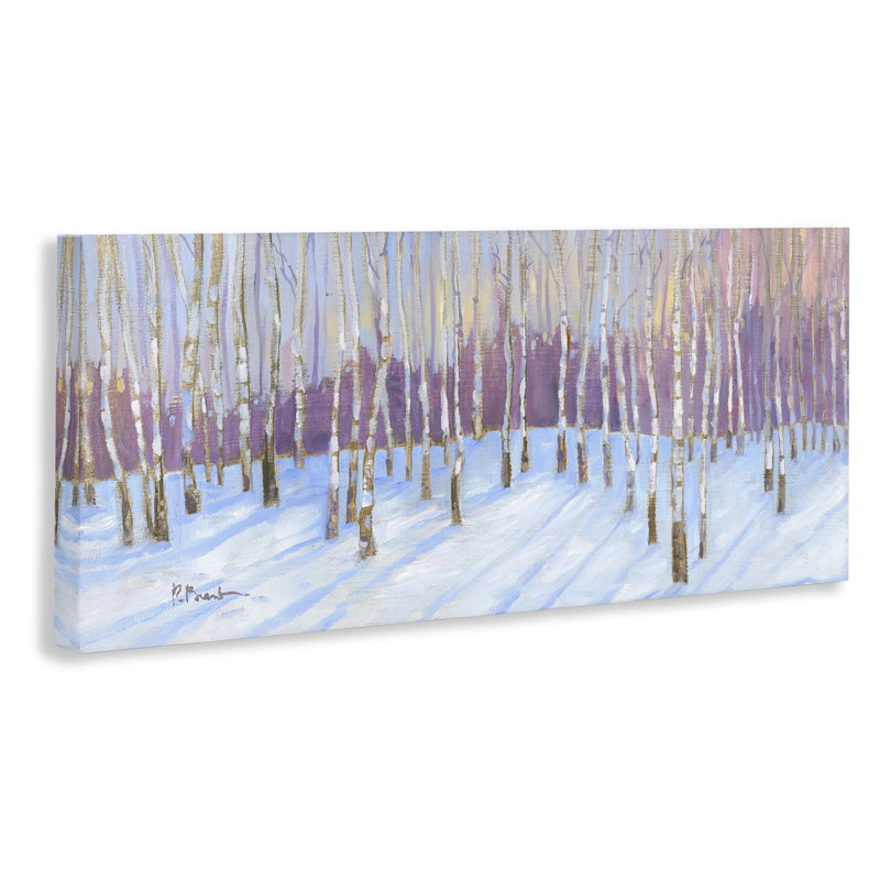 Niveous Birch Tree Grove, conception de Paul Brent, H 13 po x l 30 po