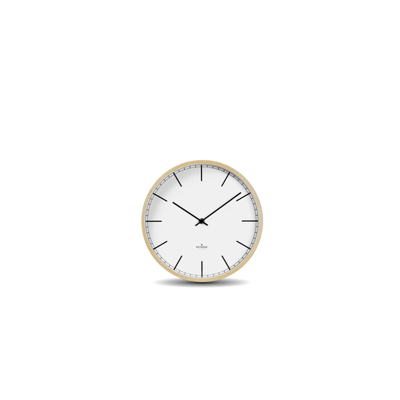 Wood Wall Clock, 25cm H x 25cm W x 4.6cm D
