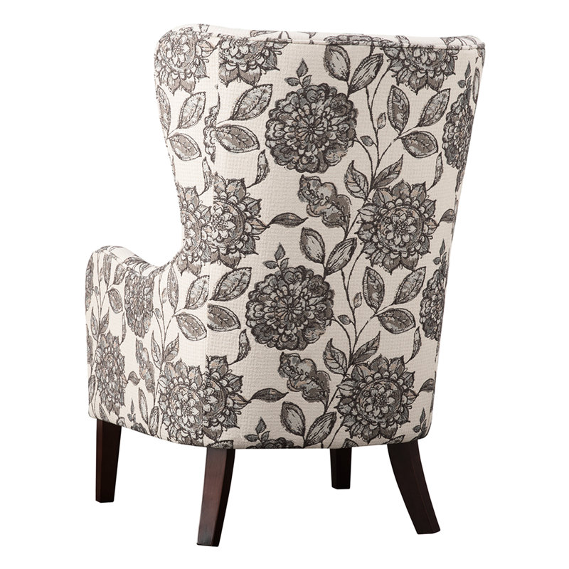 Fauteuil inclinable avec dossier à oreilles - Bois franc et mousse de bois massif