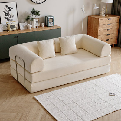 Aunna Convertible Sleeper Sofa Bed,2 In 1 Pull Out Cloud Sofa Bed,high Rebound Density Sponge Sofa