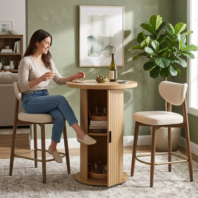 Ensemble de tabourets de bar et tables de bar rembourrés