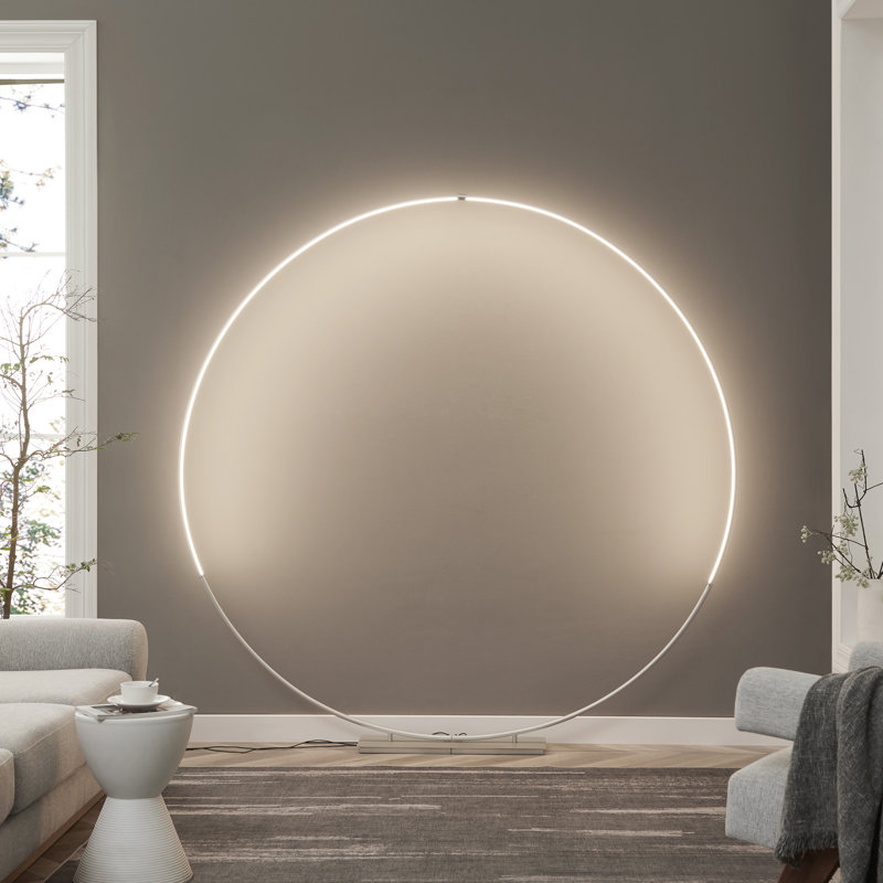 Artimizia 80'' LED Novelty Floor Lamp, Silver