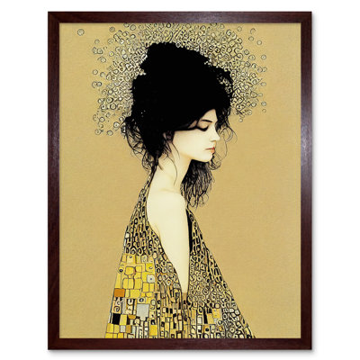 Klimt Style Woman Multicoloured Shawl - Print