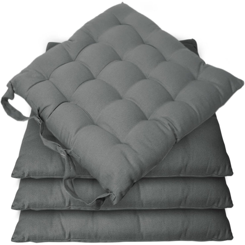 Chair Pad Cushion, Silver