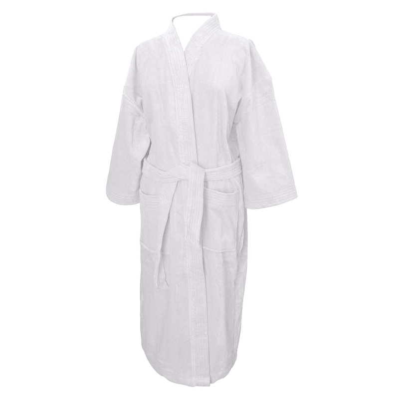 Peignoir 100% coton Appley, Blanc