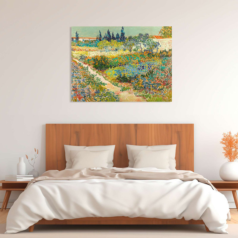 Garden At Arles by Vincent Van Gogh - Wrapped Canvas Print, 60cm H x 80cm W x 4cm D