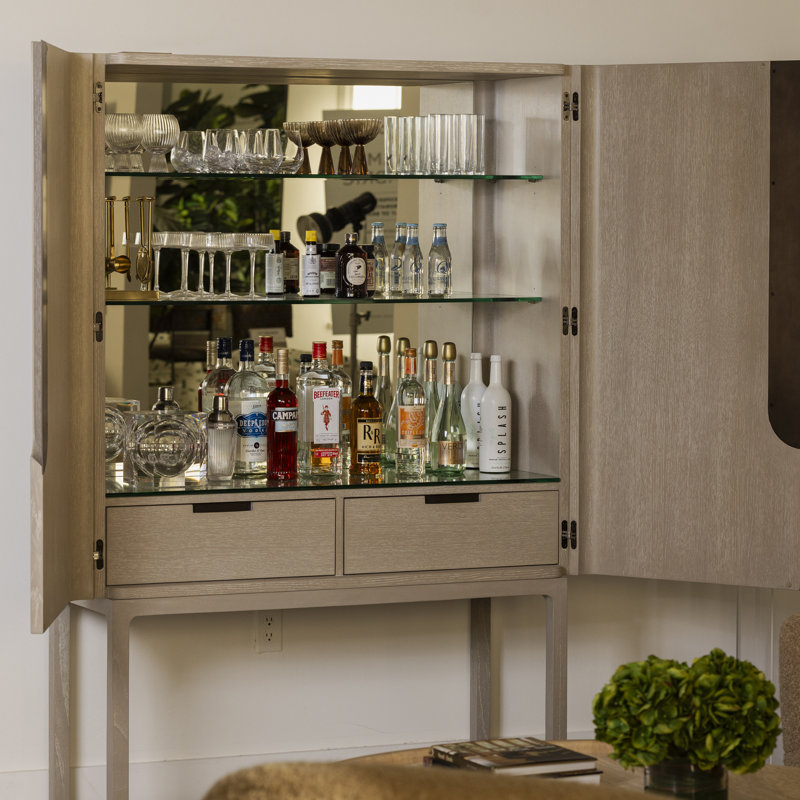 Dixon Solid Wood Bar Cabinet
