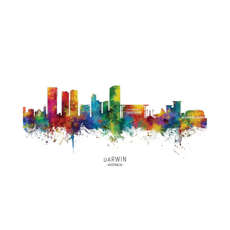 Darwin Australia Skyline by Michael Tompsett - Wrapped Canvas Gallery-Wrapped Canvas Giclée, 30.48 cm H x 45.72 cm W