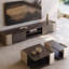Combinaison meuble télé minimaliste et table basse