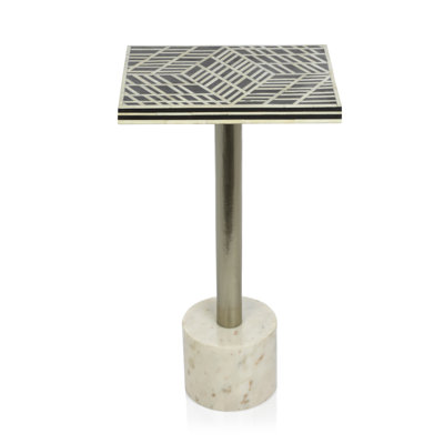 Wikieup Marble Top End Table