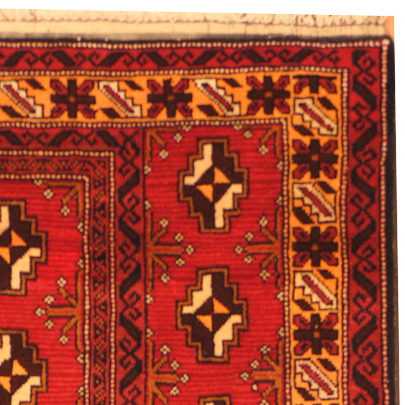 Tapis rouge en laine Hartstein