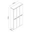 Mundi 6 Door Manufactured Wood Wardrobe
