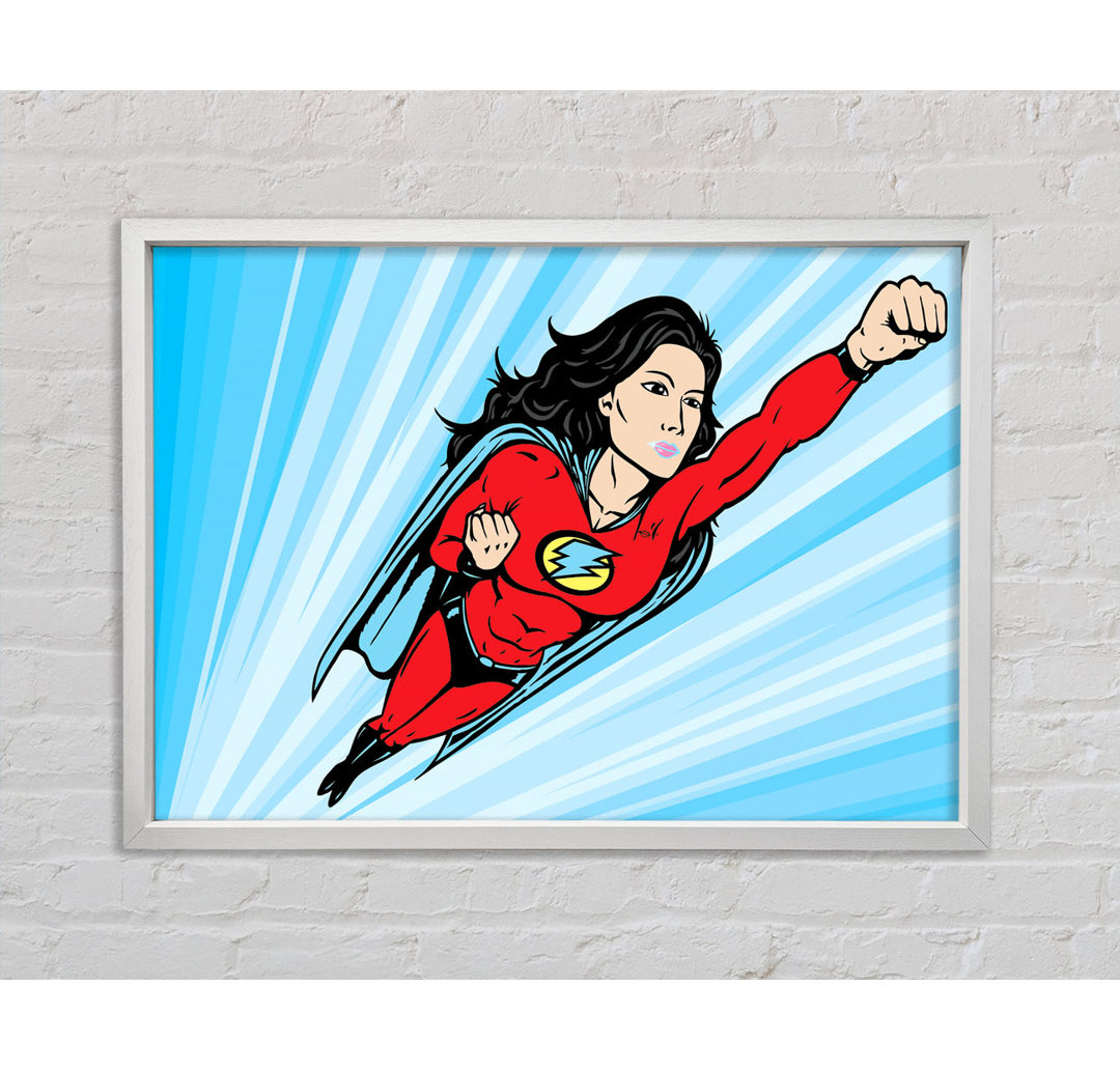 Superwoman - Einzelner Bilderrahmen Kunstdrucke auf Leinwand