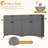 Rustic Two-Tone 63" TV Stand With Adjustable Shelves, Drawers & Multi-Use Storage-428772268