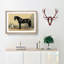 Horse and Hound by Emil Volkers - Picture Frame Painting Print on MDF-55580246-55580248