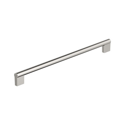 Versa 12-5/8 inch (320mm) Center-to-Center Polished Nickel Cabinet Bar Pull
