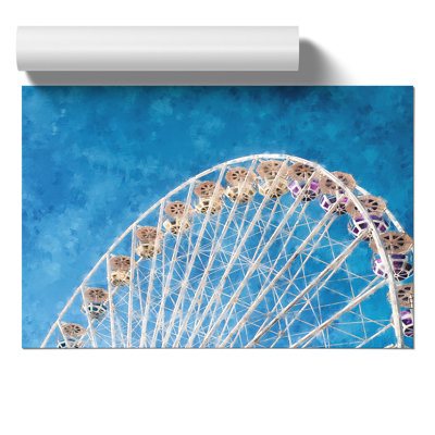 Ferris Wheel Painting - Frameless Print