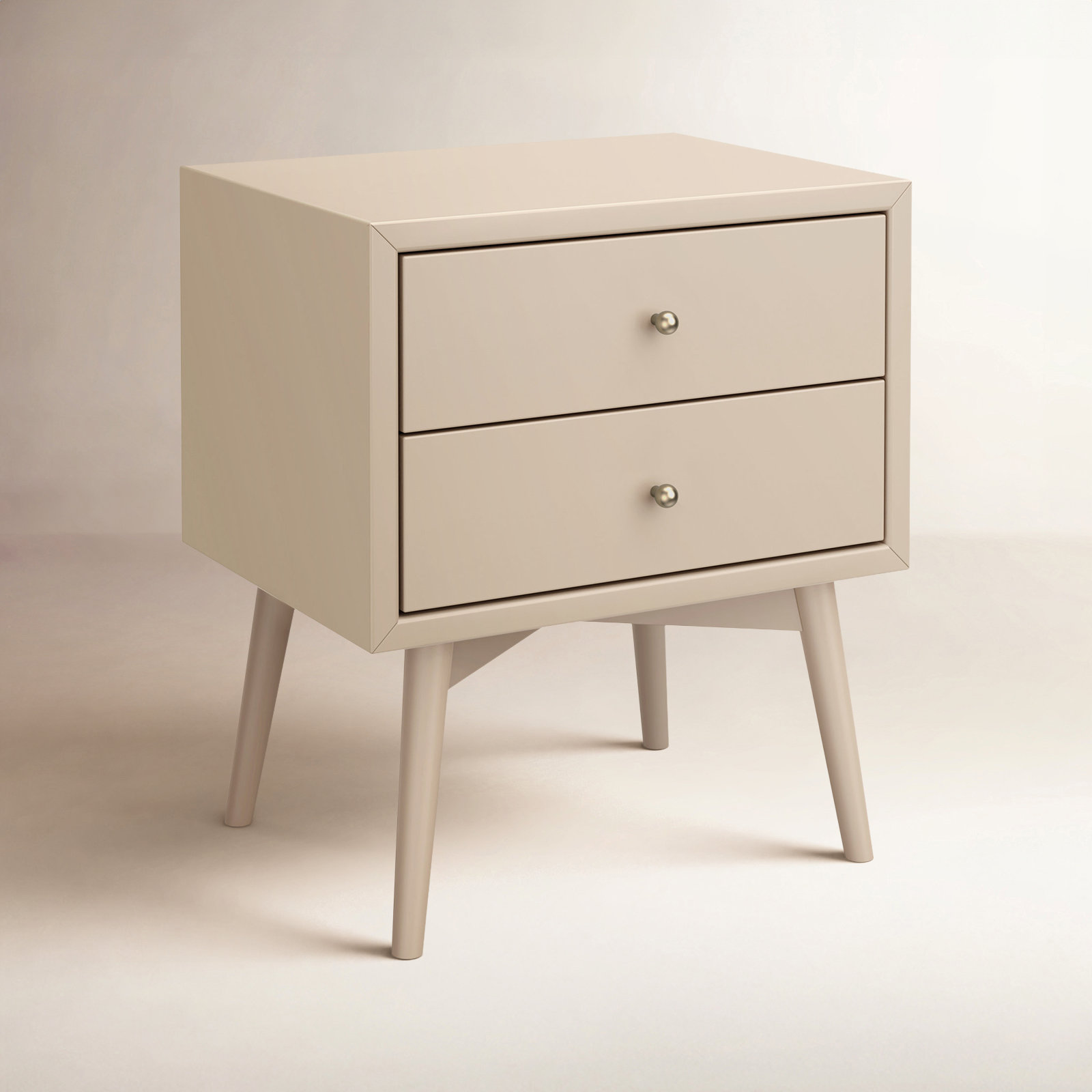 Palma Nightstand with USB Port, Beige
