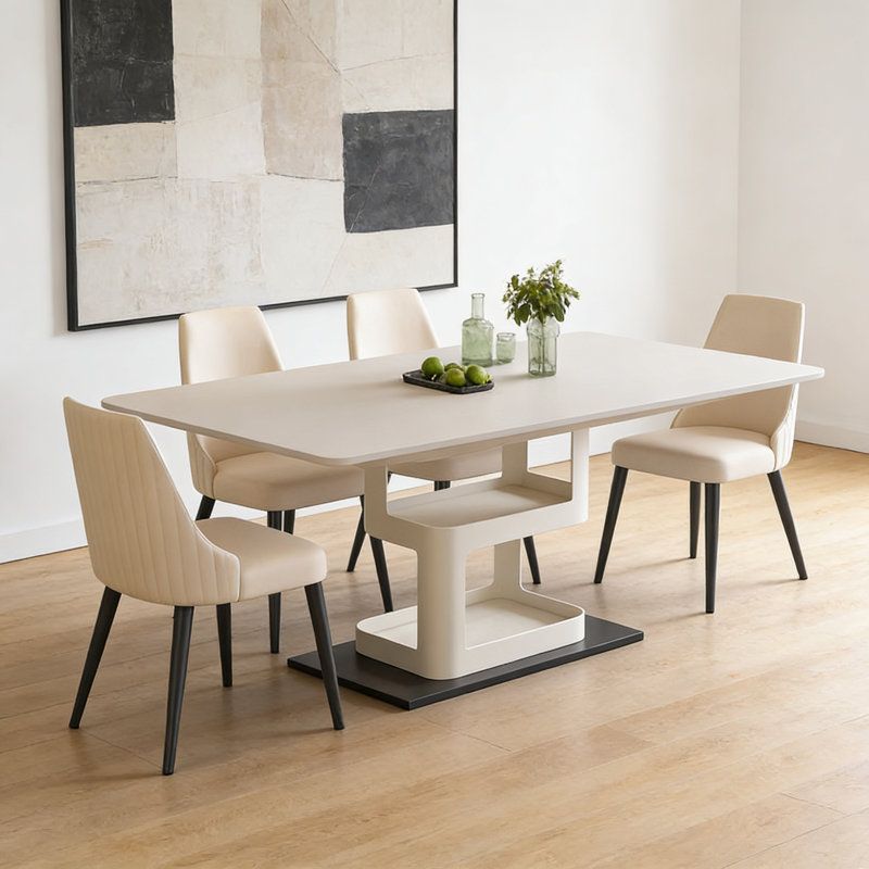 French Simple Cream Style Dining Table