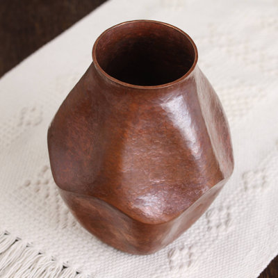 Handmade Copper Floor Vase
