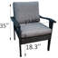 Patio Seating Group: 5 With Chair, & Gray Sponge Cushions Outdoor Seating: , Fill Cushion Covers-974151264
