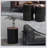 Nesting Storage Ottomans Set of 2 with Lids, Hidden Space