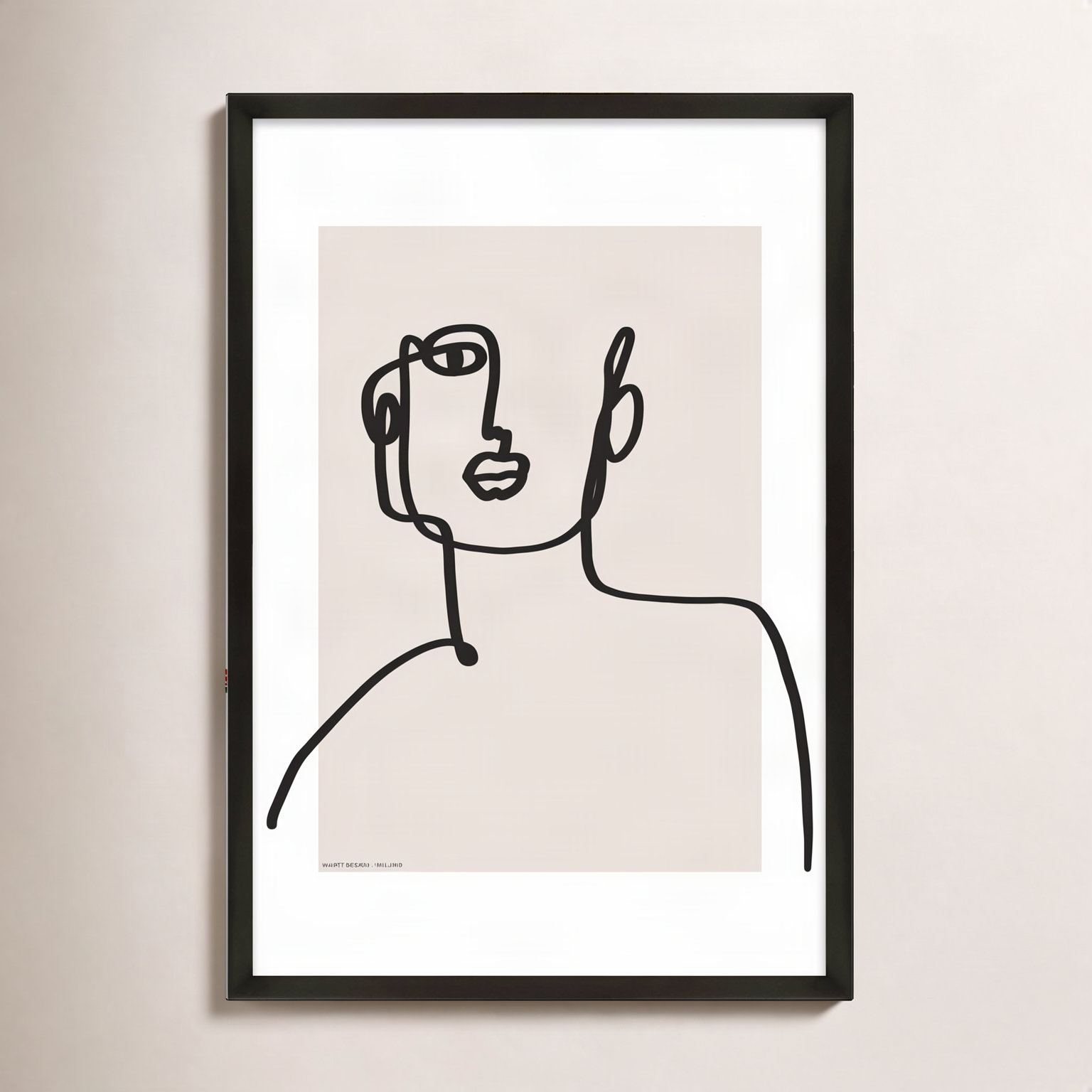 Romina Gadler "Figure and Form 2" Print, 50" H x 35" W x 1.25" D, Black Framed Paper