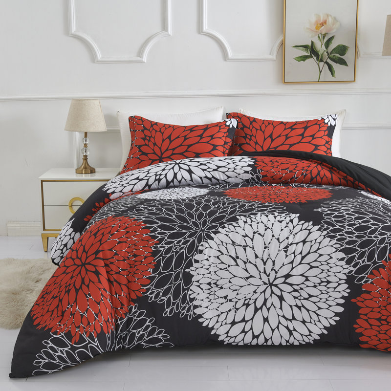 Ensemble d'édredon 6 pièces Koniroom, Twin Comforter + 5 Additional Pieces, Pink/Blush
