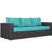 Convene 3 Piece Rattan Sectional Seating Group with Cushions-1605862803
