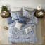 Ensemble de literie à motif floral rétro, texture de coton, style maison de campagne, confort toutes saisons